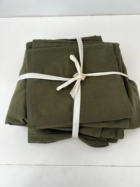 Home Collection Olive Green Cotton  comforter Quilt duvet cover Set